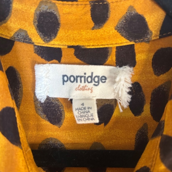 Anthropologie Vianne Maxi Shirtdress Animal Print Size 4 - Picture 8 of 10